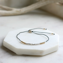 Load image into Gallery viewer, Dainty gold and silver bracelet

