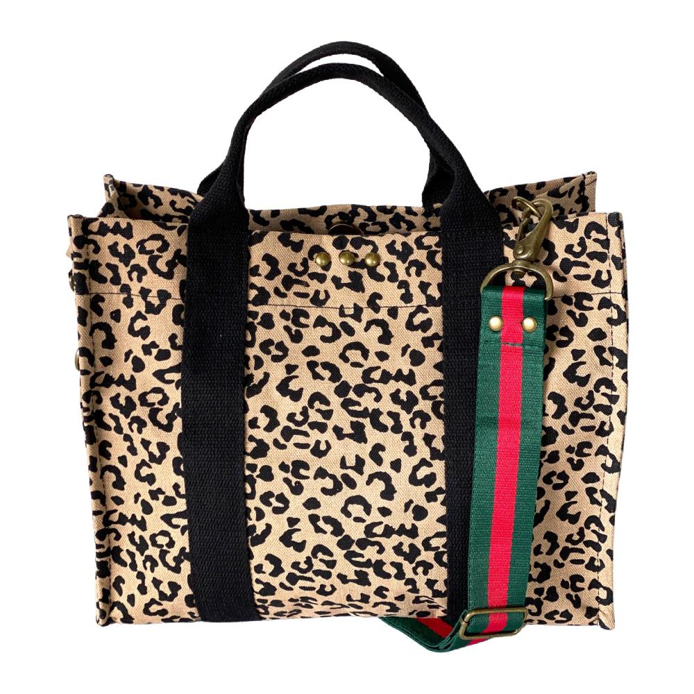 Cross Body Tote-Leopard